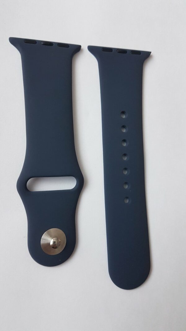 Силиконова каишка за Apple Watch тъмно синя - Image 2