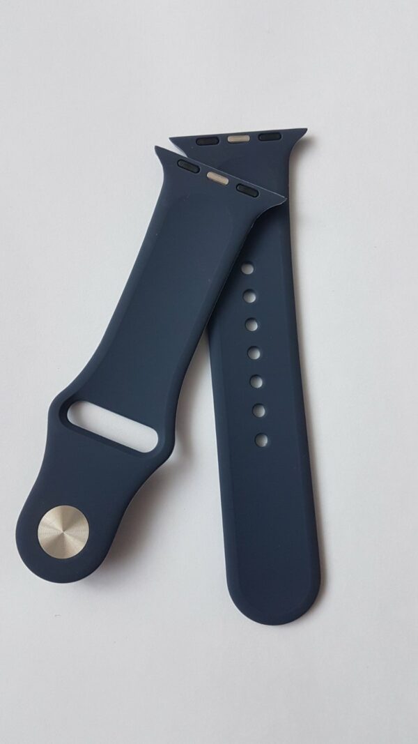 Силиконова каишка за Apple Watch тъмно синя - Image 3