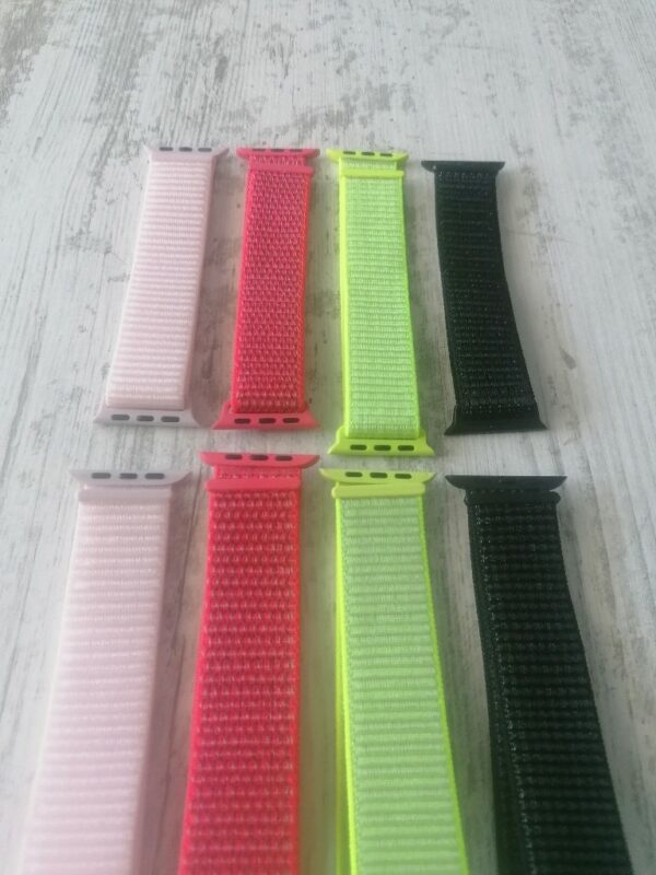 Текстилна каишка за Apple iWatch розова - Image 4