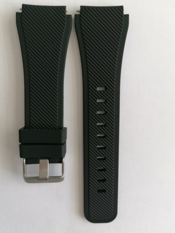 Силиконови каишки за Samsung / Huawei watch 20 mm – черна - Image 3