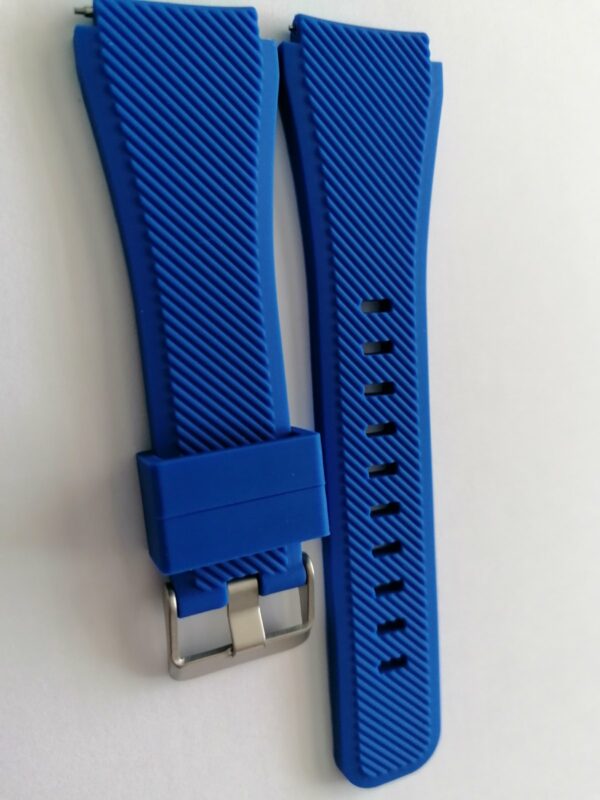 Силиконова каишка за Samsung / Huawei watch 22 мм турско синя - Image 2