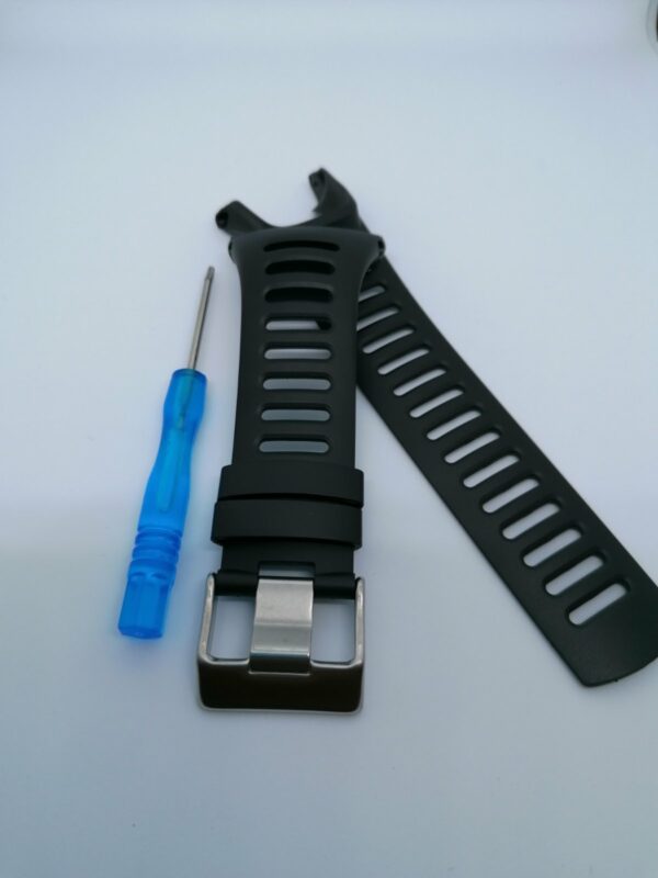 Силиконова каишка за Suunto Ambit черна- сива - Image 2