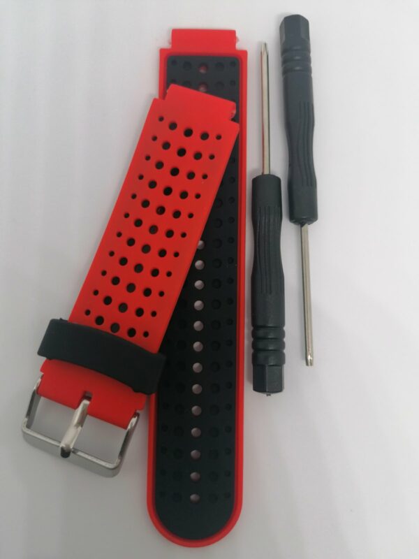Силиконова каишка за Garmin Forerunner червена - Image 3