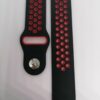 Силиконова каишка за Samsung/ Huawei watch Sport 22 mm черно-червена