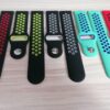 Силиконова каишка за Samsung / Huawei watch Sport 22 mm червено-черна - Image 4