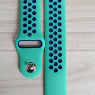 Силиконова каишка за Samsung / Huawei watch Sport 22 mm тюркоаз-синя