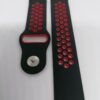 Силиконова каишка за Samsung/ Huawei watch Sport 22 mm черно-червена - Image 3