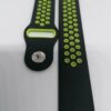 Силиконова каишка за Samsung / Huawei watch Sport 22 mm черно-зелена - Image 4
