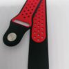 Силиконова каишка за Samsung/ Huawei watch Sport 22 mm черно-червена - Image 2