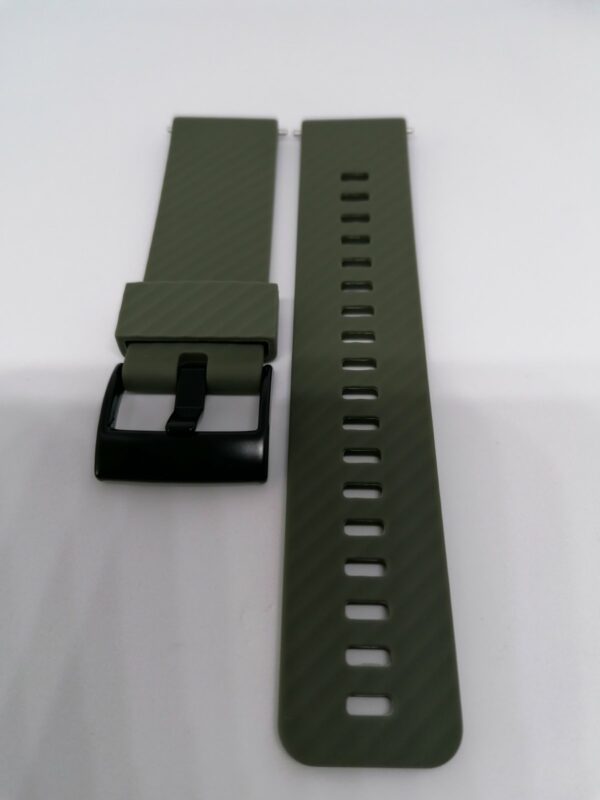 Силиконова каишка за Suunto 24 мм тъмно зелена - Image 2