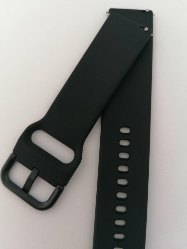 Силиконова каишка за Samsung watch  20 мм черна - Image 3