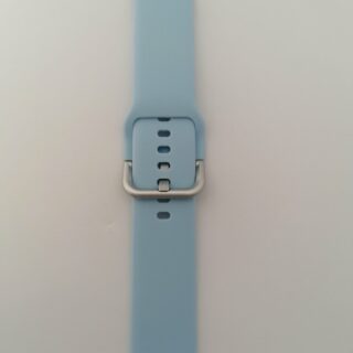 Силиконова каишка за Samsung watch 4 20 мм небесно синя