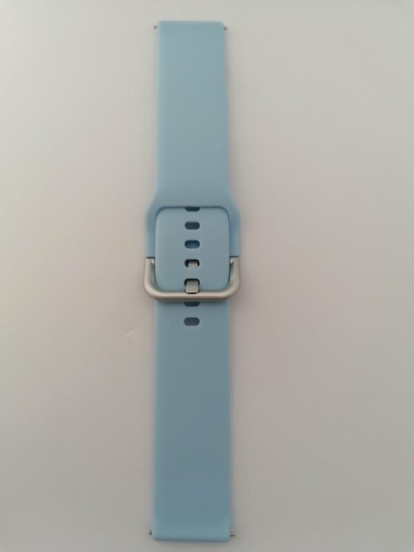 Силиконова каишка за Samsung watch 4 20 мм небесно синя