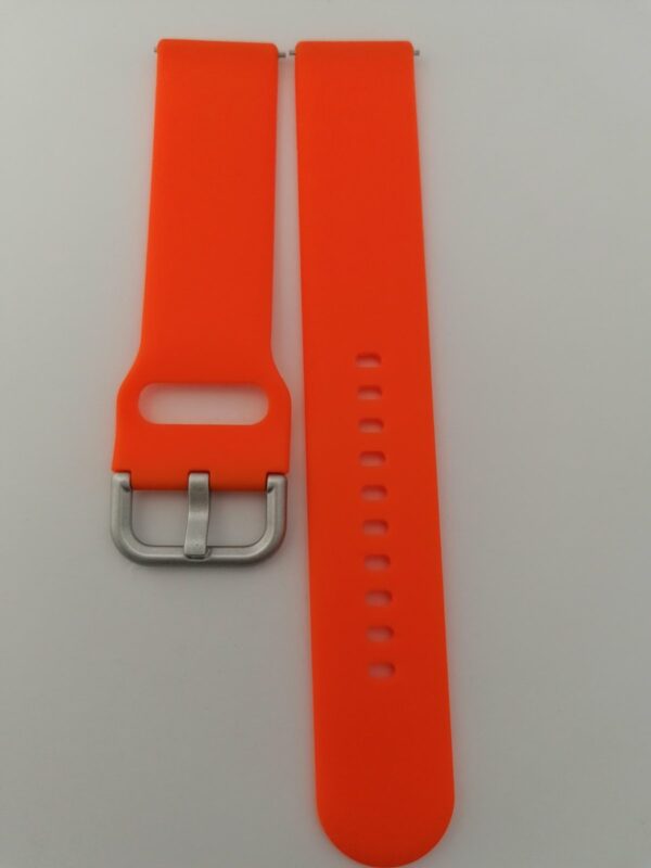 Силиконова каишка за Samsung watch 20 мм оранжева - Image 2