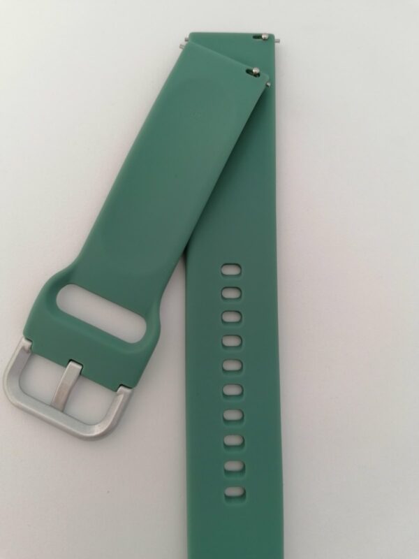 Силиконова каишка за Samsung watch 4 20 мм зелена - Image 3