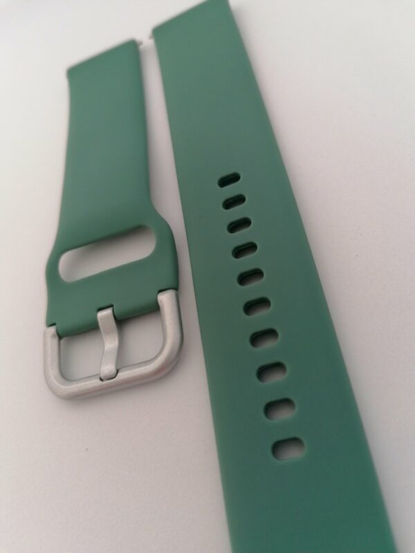 Силиконова каишка за Samsung watch 4 20 мм зелена - Image 2