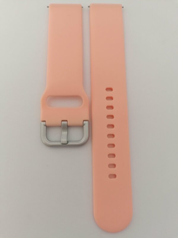 Силиконова каишка за Samsung watch 4 20 мм розова - Image 2