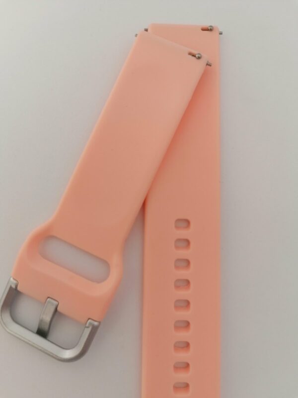 Силиконова каишка за Samsung watch 4 20 мм розова - Image 3