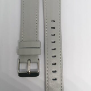 Коженa каишкa за Samsung Watch, Huawei 20 mm сива