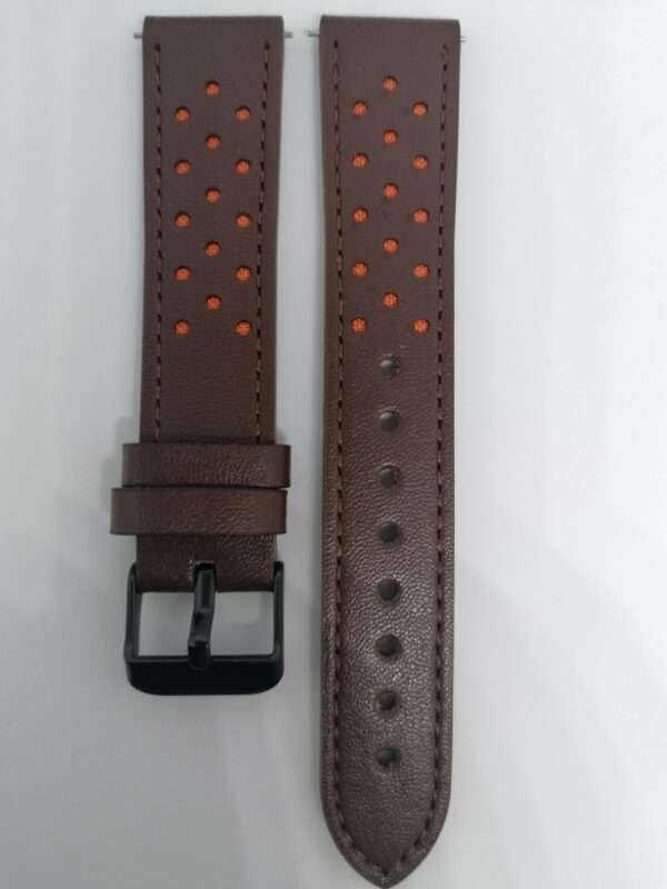 Коженa каишкa за Samsung Watch, Huawei 20 mm кафява