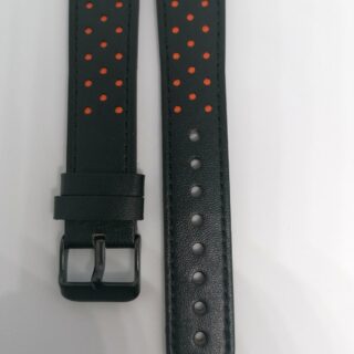 Коженa каишкa за Samsung Watch, Huawei 20 mm черна