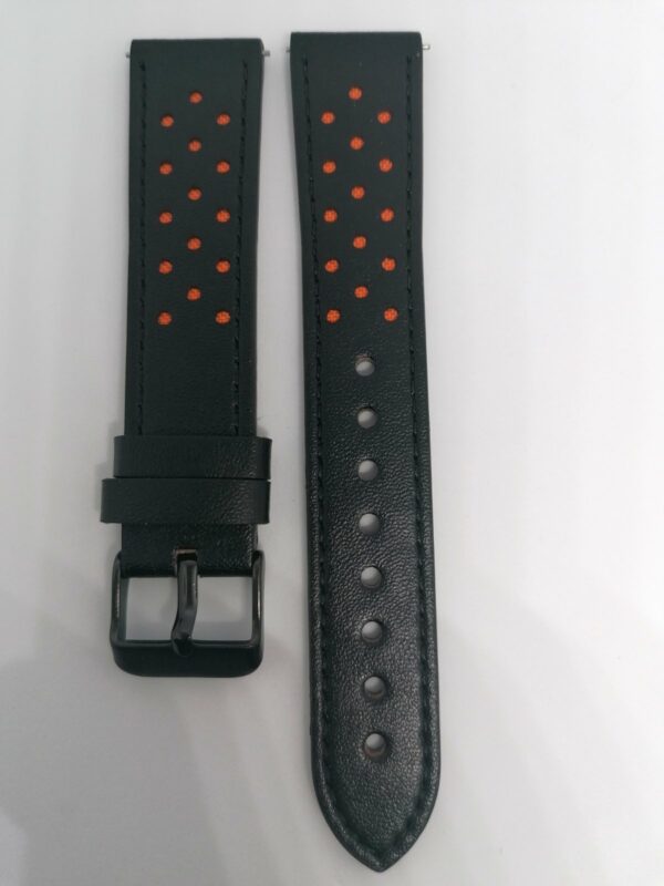 Коженa каишкa за Samsung Watch, Huawei 20 mm черна