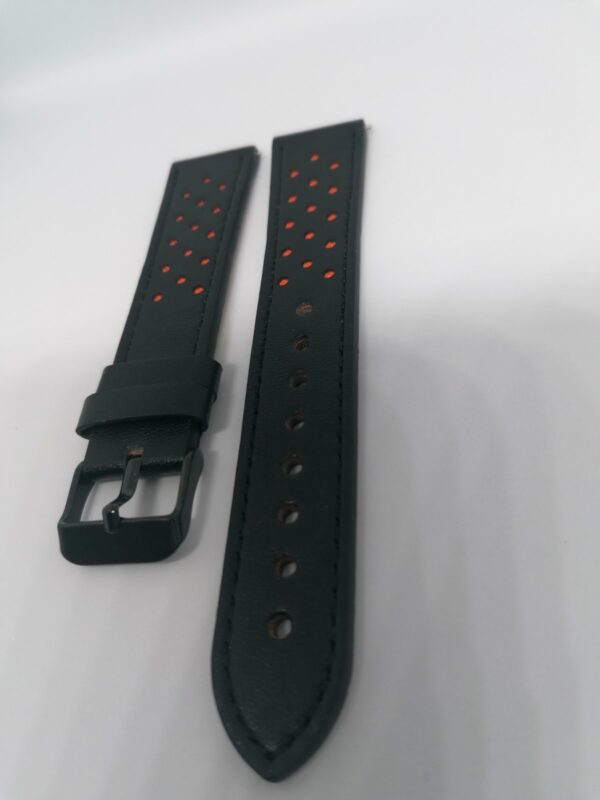 Коженa каишкa за Samsung Watch, Huawei 20 mm черна - Image 2
