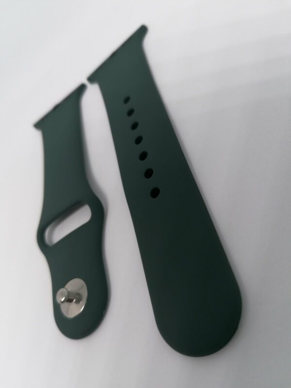 Силиконова каишка за Apple Watch тъмно зелена - Image 2