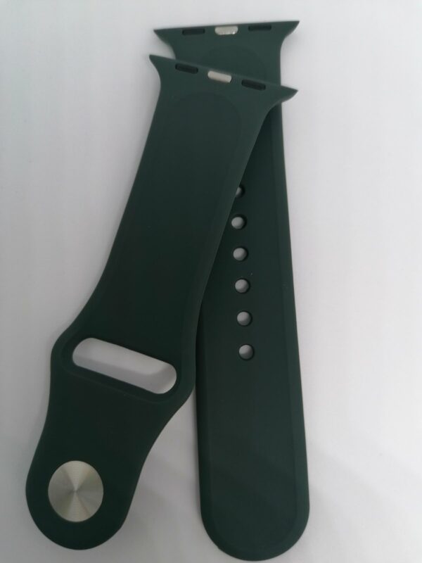 Силиконова каишка за Apple Watch тъмно зелена - Image 3