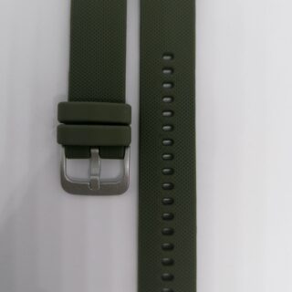 Силиконова каишка за Garmin Vivoactive / Vivomove  18 мм тъмно зелена