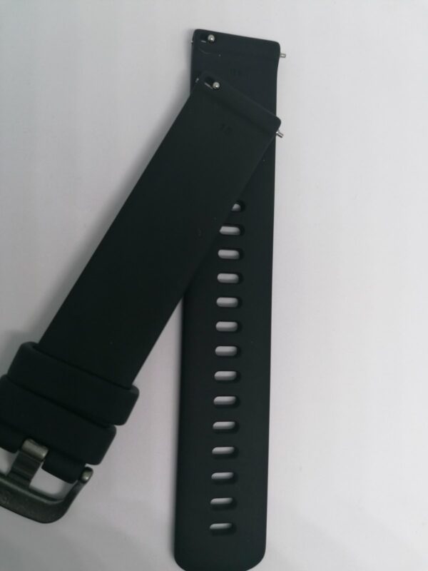 Силиконова каишка за Garmin Vivoactive / Vivomove 18 мм черна - Image 4