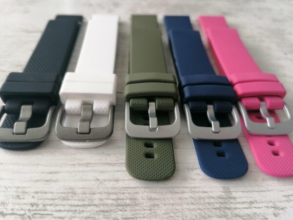 Силиконова каишка за Garmin Vivoactive / Vivomove 18 мм черна - Image 3