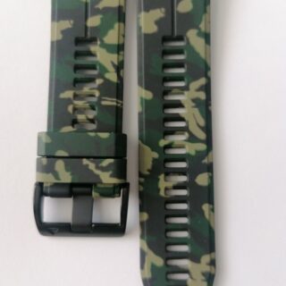 Силиконова каишка за Garmin 26mm Quick Fit камуфлажна зелена