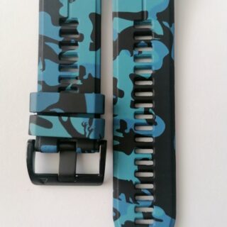Силиконова каишка за Garmin 26mm Quick Fit камуфлажна синя