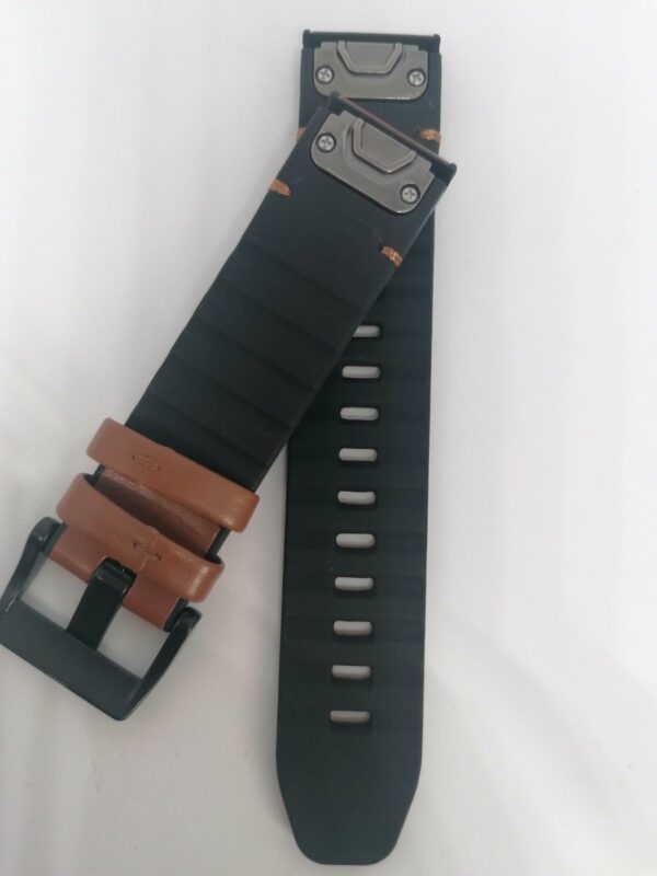 Кожена каишка за Garmin Fenix 26 mm Quick Fit кафява - Image 4
