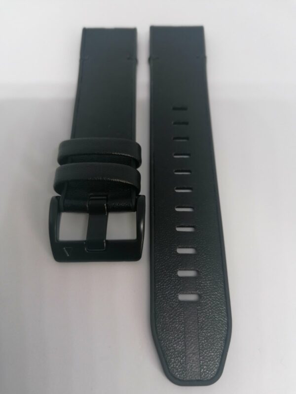 Кожена каишка за Garmin Fenix 22 mm QuickFit черна - Image 2