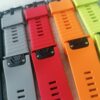 Силиконова каишка за Garmin Fenix 26 mm Quick Fit оранжева NEW - Image 3