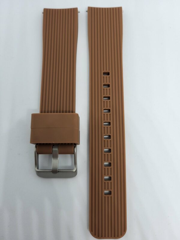 Силиконова каишка за Samsung 20 mm кафява