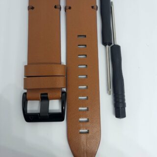 Кожена каишка за Garmin Fenix 22 mm QuickFit кафява