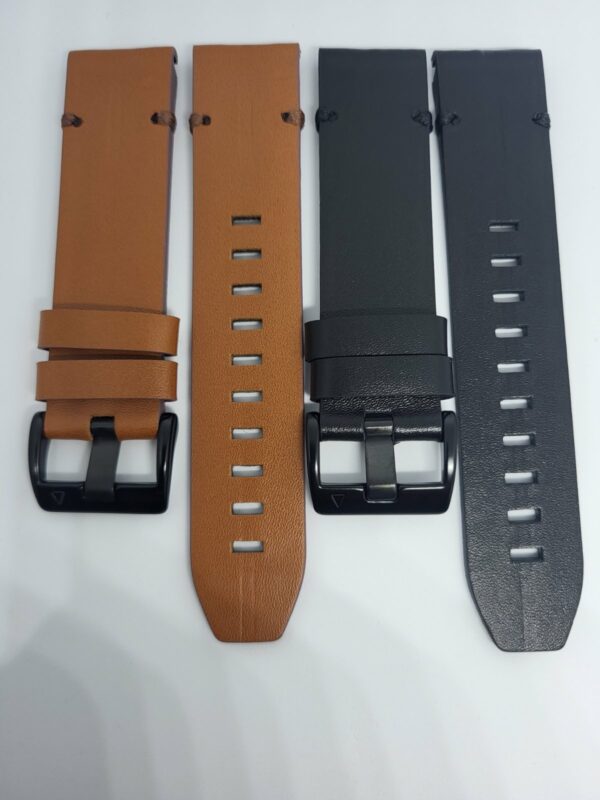 Кожена каишка за Garmin Fenix 22 mm QuickFit кафява - Image 4