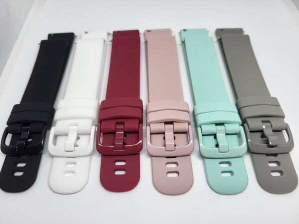 Силиконови каишки за Garmin, Samsung, Huawei watch 20 mm – черна - Image 2