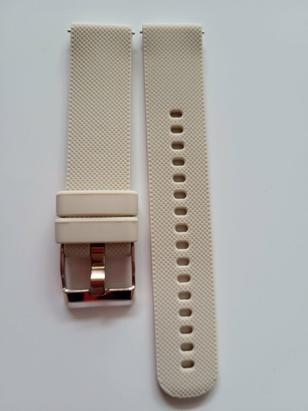 Силиконова каишка за Huawei watch GT4 / GT5 41 mm КРЕМ - Image 2