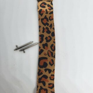 Метална каишка 18 мм leopard print магнитно закопчаване