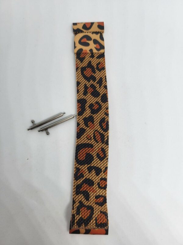 Метална каишка 18 мм leopard print магнитно закопчаване