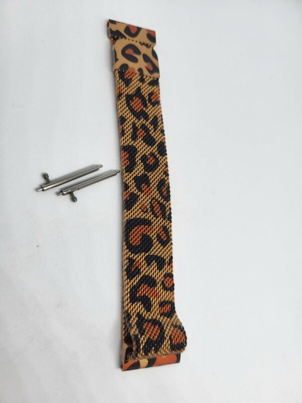 Метална каишка 18 мм leopard print магнитно закопчаване - Image 2