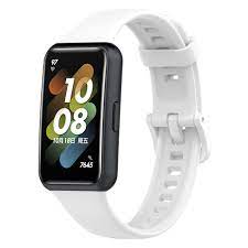 Силиконова каишка за Huawei Band 7 бяла