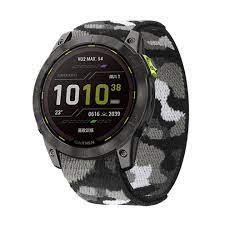 Текстилна каишка за Garmin 26 mm  камуфлажна черна