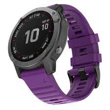 Силиконова каишка за Garmin Fenix 20 mm лилава